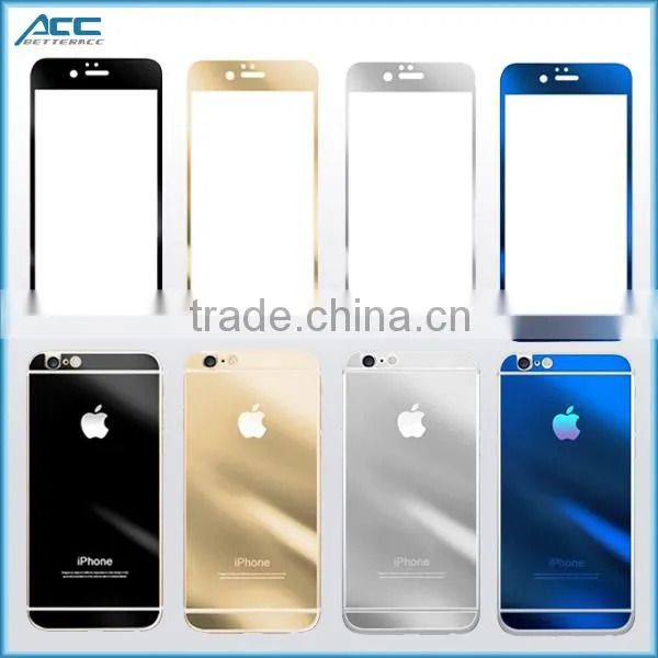 Metallic Plating Color Tempered Glass Screen Protector for IPhone 6 6Plus