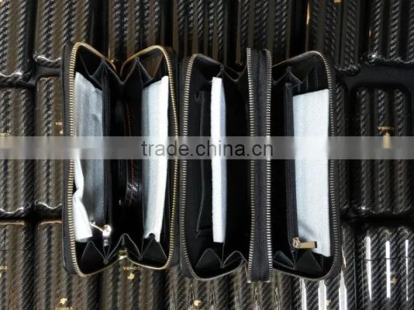 Carbon Fiber Hand Bag/ Wallet, Real Carbon Fiber Black Wallet, 100% All Carbon Fiber Money Wallet photo-2