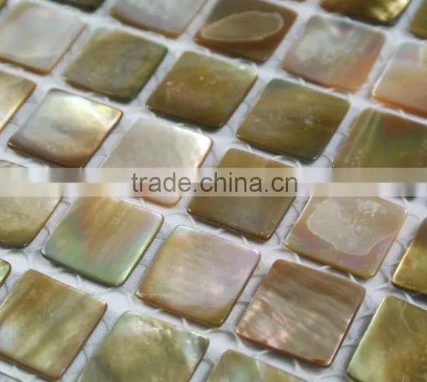 2016 Precious Natural Brown Lip Sea Mother of Pearl Mosaic Tile,bathroom Tile,backsplash Tile photo-4
