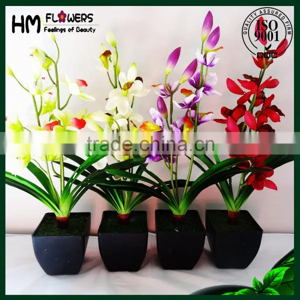 Orchids Flower High Quality Artificial Pot photo-4