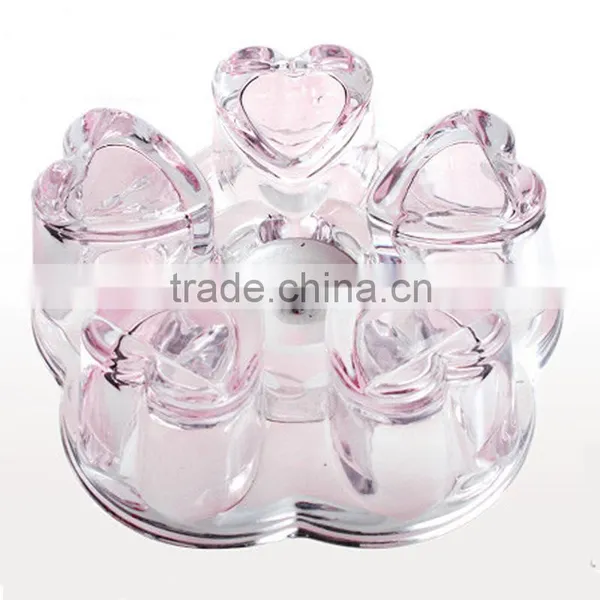 Super Heart Shape Tea Warmer Special Design Glass Teaware Gongfu Teaset photo-2