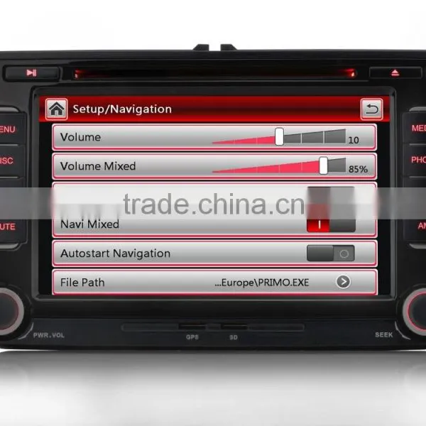 7" Digital Touch Screen Car DVD/GPS Player For VW GOLF 5 6 PASSAT CC TIGUAN Sharan EOS Caddy Jetta SEAT photo-2