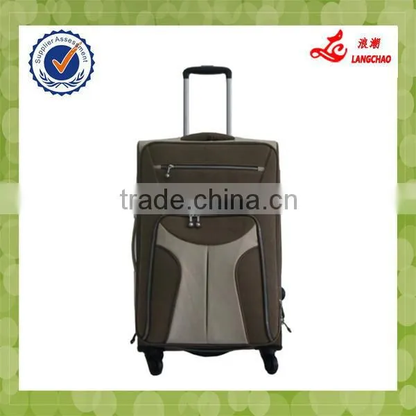 Dark Brown Four Wheels Passed ISO9001 Certificate Business Trolley Bag photo-6