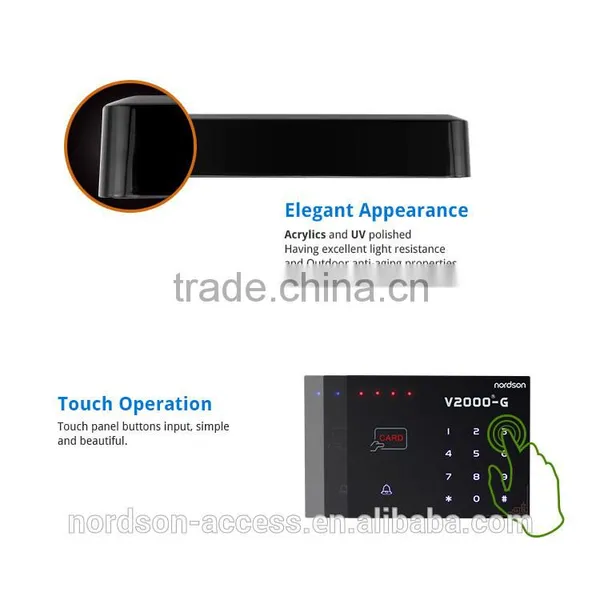 Nordson NT-V2000-G Touch-Screen Access Control With Acrylic Panels Smart Touch Buttons photo-4