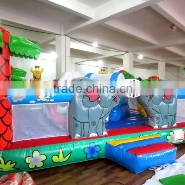 Lovely Cheap Elephant Animal Theme Jumping Bouncer for Kids photo-2