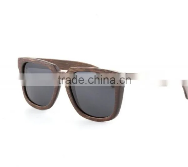 100% Handmade Custom Logo Style Polarized Lens Bamboo Wooden Sunglasses & Bamboo Case photo-3