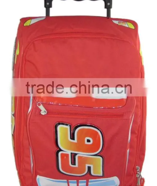 Car Design 3D Shade Kid's Trolley School Bag for Boys photo-4