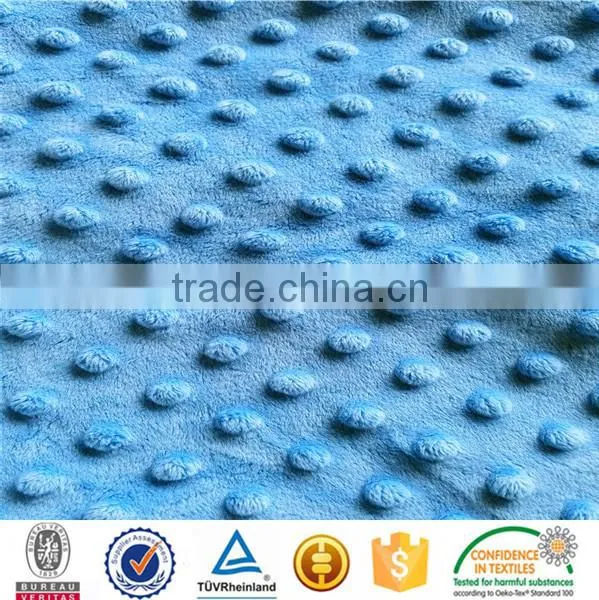 2016 Hot Selling Fashion Design SGS Checked High Quality Minky Dot Rose Blanket photo-4