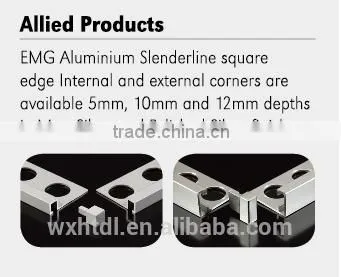 Aluminium Slenderline Square Edge Trim photo-4