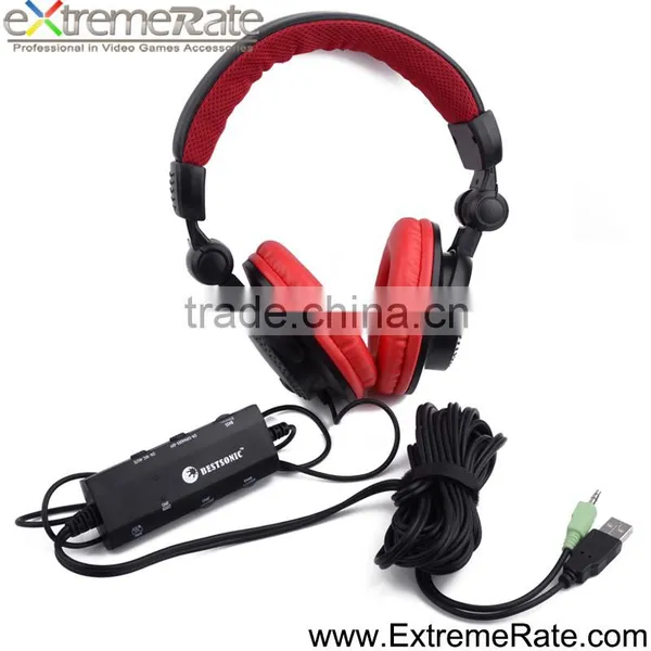 Video Game Accessories Gaming Headphone Headset With Mic for PS4 PS3 Xbox One photo-3