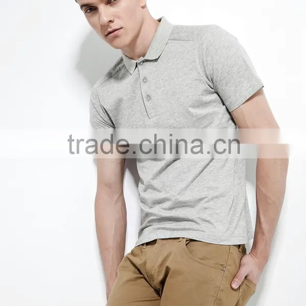 Men's Classic Casual Sport 100% POLO T Shirts photo-3