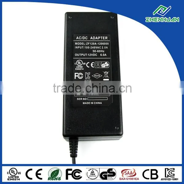 Constant Voltage Led Power Supply 12V 6A AC DC Adapter 72W for Massage Chair photo-5
