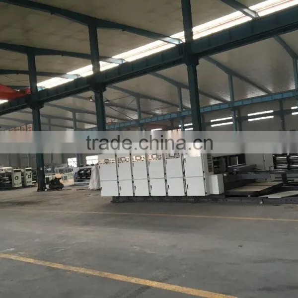 High Speed Automatic 1-4 Color Flexo Printing Slotting Rotary Die-cutting Machine photo-2