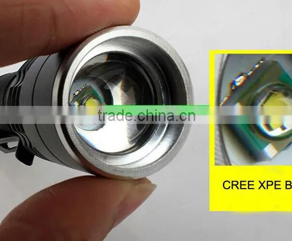 C81 Portable MINI LED Zoom Flashlight Torch With Pen Clip photo-5