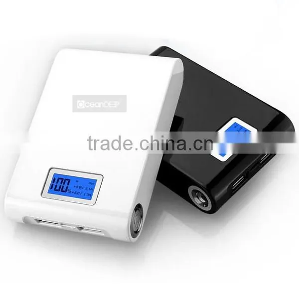 Led Light Indicatiors Double Usb Cables Portable Power Bank 5800mah