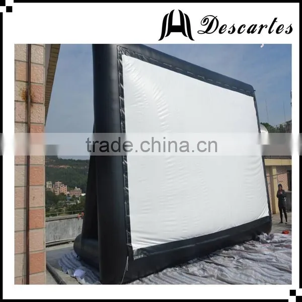 Outdoor 4m Length Air Film Screen, Giant Inflatable Movie Screen for Advertising