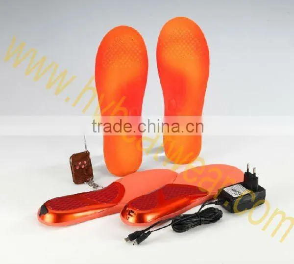 thermos lithium battery operated electric heated shoes insole