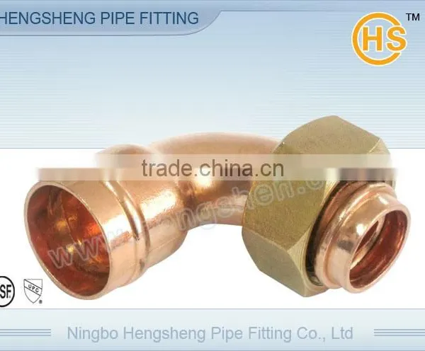 Copper Solder Ring Bent Tap Connector F x FI