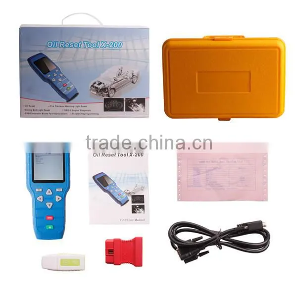 2015 the Latest X200 Oil Reset Tool Auto Scanner Free Online Updates Hand-held Device With the Ex-factory Price