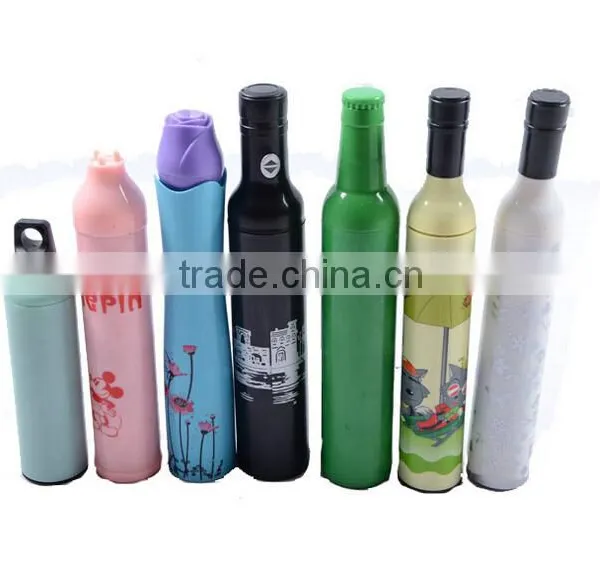 Honsen China Cheapest Cheap Mini Orange Bottle Umbrella