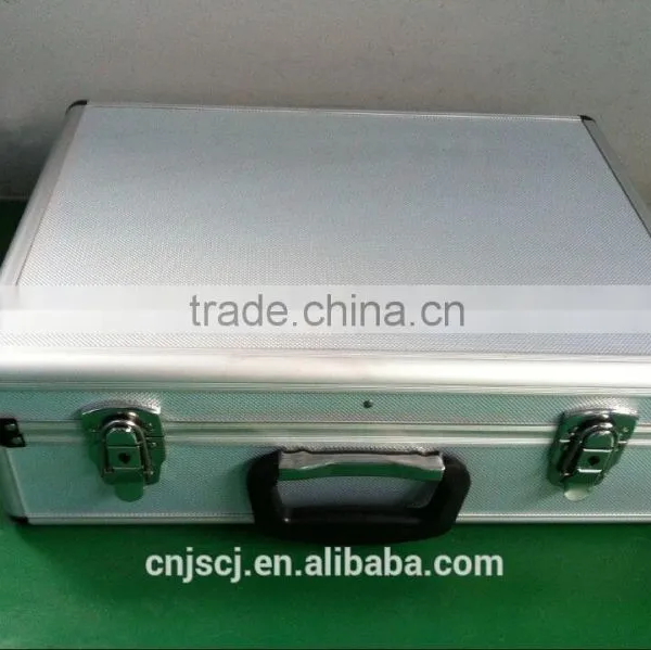 Silver ABS Ukulele Tool Case Hight Quality With Lock Very Farm Durable Aluminum Tool Case With Handle