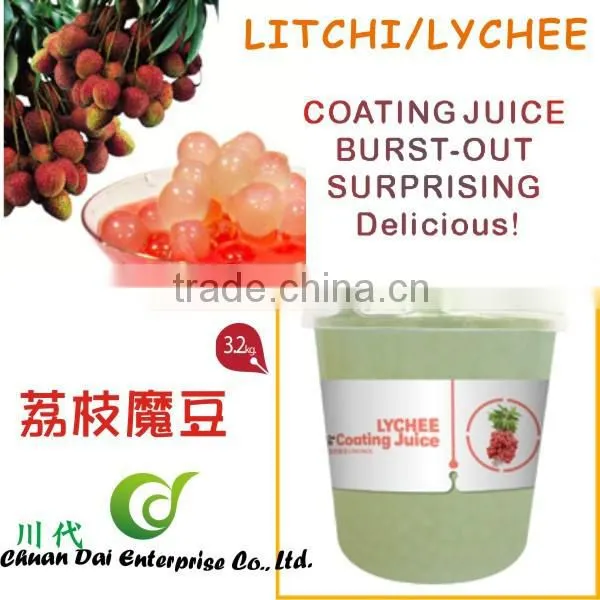 Taiwan Bubble Tea Lychee/Litchi Fruit Coating Juice Boba