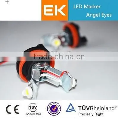 EK Favorites Compare High Power LED Angel Eyes Car Angel Eye Projector Headlights COB LED Angel Eyes photo-4