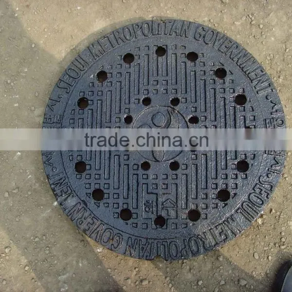 Cast Iron Manhole Covers Nodular Round Ductile Corrosion Resistance Security High Quality Manhole Covers Sizes photo-2