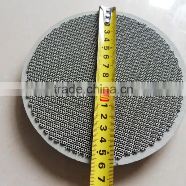 Round Gas Infrared Flameless Honeycomb Ceramic Plate for Cooking, Cordierite Ceramic Red Plate 160mm Dia. photo-2