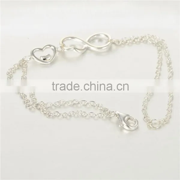 21CM Fashion European Style Custom Infinite Symbol Mark Bracelet photo-3