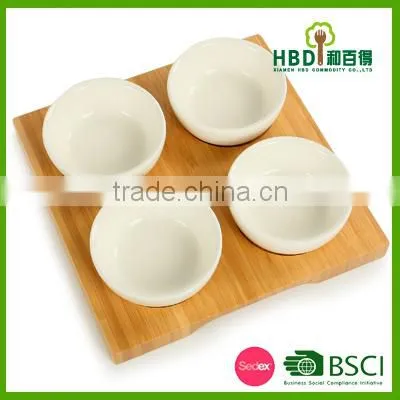 High Quality Hot Selling Bamboo Dessert Plate Wholesale photo-3