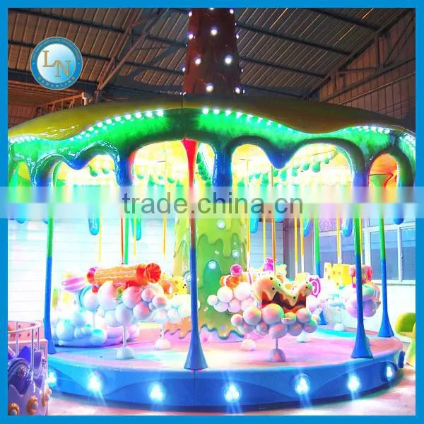 LED Decorated Christmas Musical Indoor Carousel Ride Kids Animated Carousel photo-3