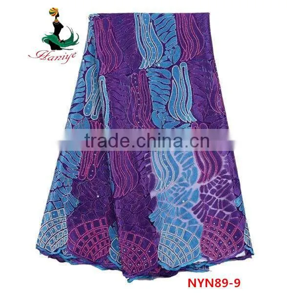 Haniye 2016 Nigerian Party/french Tulle Lace Fabric/african French Net Lace/NYN89 photo-6