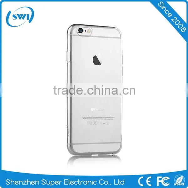 Super Slim And Light Transparent Clear Back Soft TPU Cases Cover For Iphone 6 6S 6 Plus photo-2