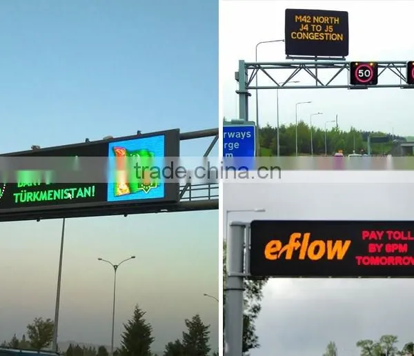 2016 VMS-COLOR Outdoor Variable Message Signs Mobile Led Screen Board Dynamic Message Signs Display photo-2