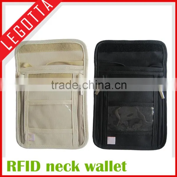 Fashionable New Design Holder Hidden RFID Neck Wallet for Travel 2016 photo-3