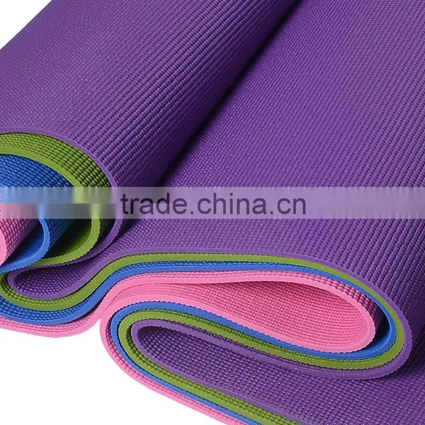 Custom Professional Pilates Eco Yoga Mat/Anti-slip Rubber PVC Yoga Mat photo-3