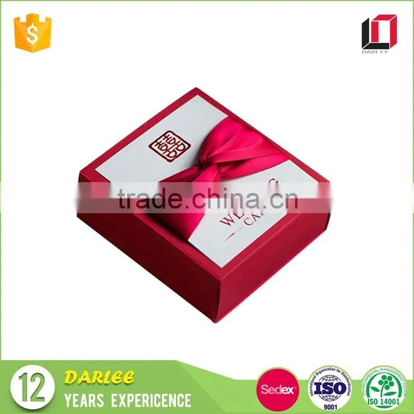 Professional OEM Sliding Drawer Shape Luxury Wedding Favors Gift Box With Ribbon photo-6