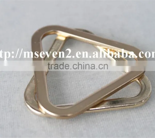 High Quality 100% Zinc Alloy Triangle Textile Garment Metal Buckles for Wholesale photo-3