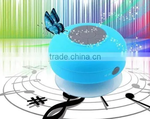 BTS-06 Mini Waterproof Bluetooth 3.0 Shower Speaker, Handsfree Portable Speakerphone With Built-in Mic