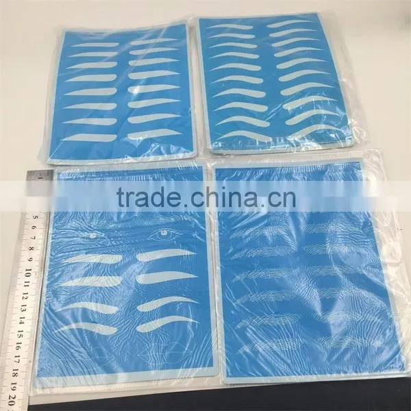 Blue Practice Skin For Shadow Eyebrow Practice Skin Fake Skin PMU Training School photo-2