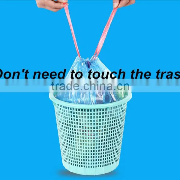 15 Ct 13 Gallon Commercial Kitchen Drawstring Trash Bag Garbage Bag Yard Clear photo-2