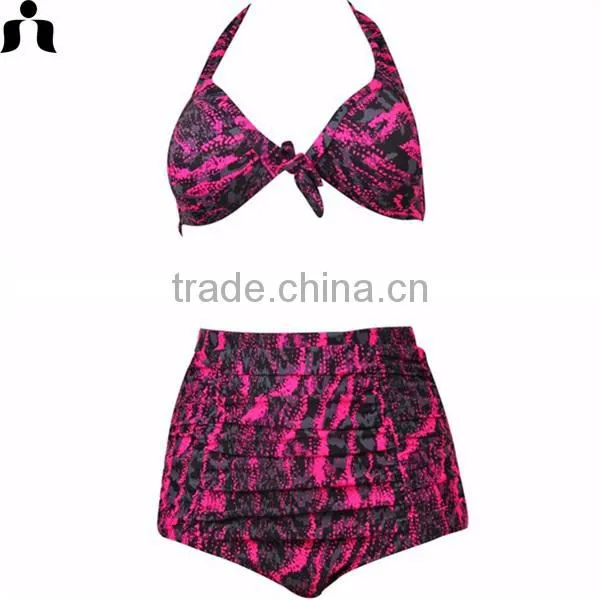 High Quality Beautiful Women Sexy High Waist Woman Swimwear photo-2