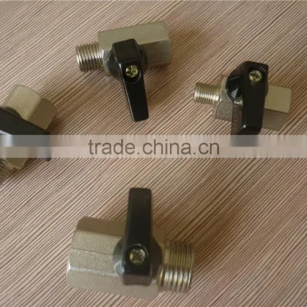 Chrome Plated Brass Small Ball Valve , Good Sealing Valves , Made in China's Zhejiang Province photo-2