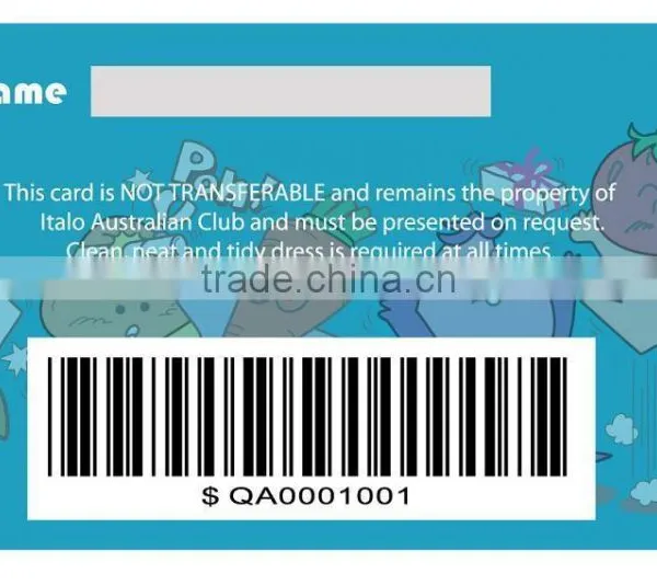 CR80 Size Customized Printable Magnetic Stripe PVC Membership Card photo-3