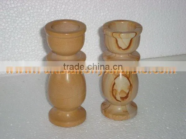 UNIQUE MARBLE CANDLE HOLDERS STANDS photo-2