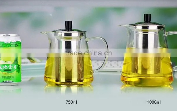 Glass Tea Pot With Tea Strainer Pots With Strainer Lids Glass Infusion Tea Pots photo-6
