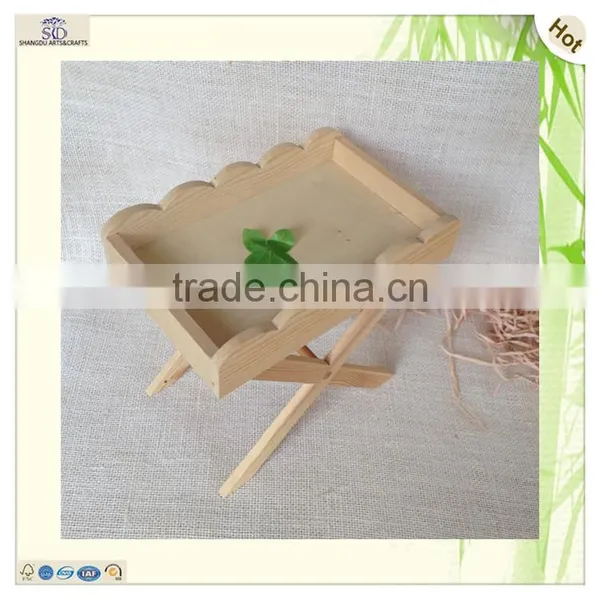Fsc Certified 3 Holder Shelf Wooden Flower Tray photo-5