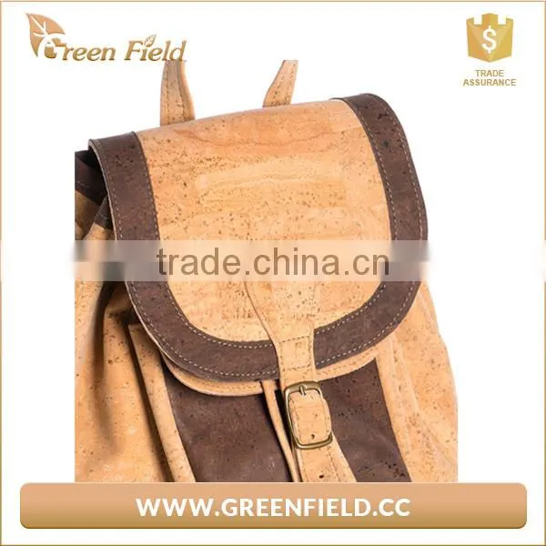Beautiful Ladies Cork Leather Backpack Environmental Women Bag photo-3