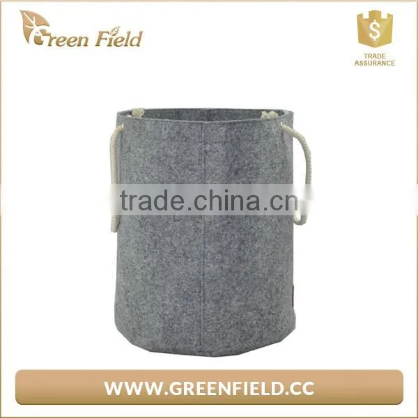 New Style Round Felt Storage Bag With Handles photo-2
